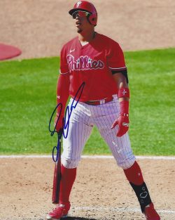 AUTOGRAPHED JHAILYN ORTIZ 8X10 Philadelphia Phillies Photo