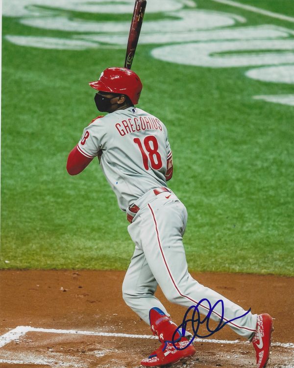 Autographed DIDI GREGORIUS 8X10 Philadelphia Phillies Photo