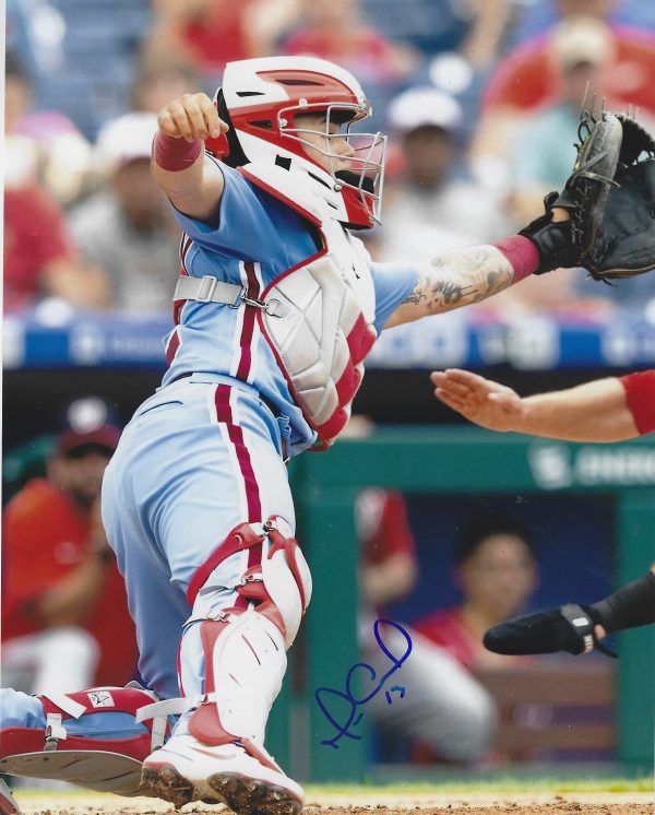 Autographed RAFAEL MARCHAN 8X10 Philadelphia Phillies Photo