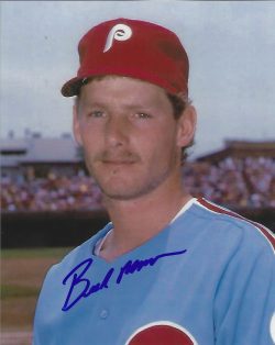 AUTOGRAPHED BRAD MOORE 8x10 Philadelphia Phillies Photo