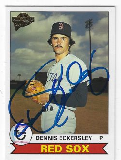 Autographed DENNIS ECKERSLEY Boston Red Sox  2004 Topps Fan Favorites Card