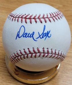 Autographed DAVE SAX Official Major League Baseball