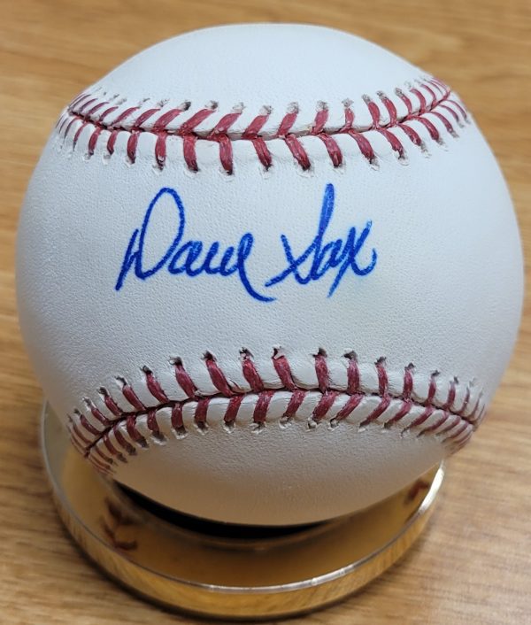 Autographed DAVE SAX Official Major League Baseball
