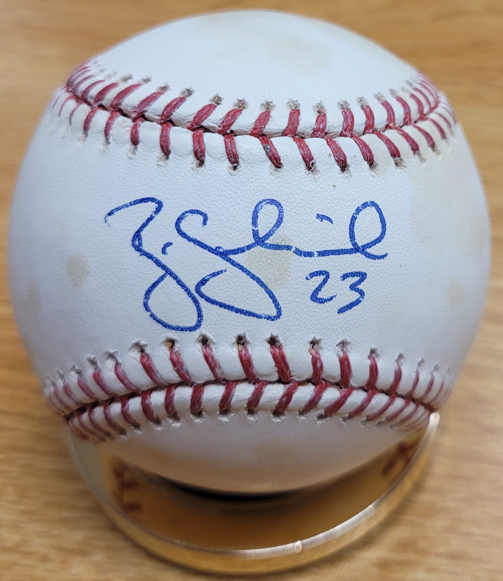 backup melk hout Autographed BRIAN SCHNEIDER Official Major League Baseball - Main Line  Autographs