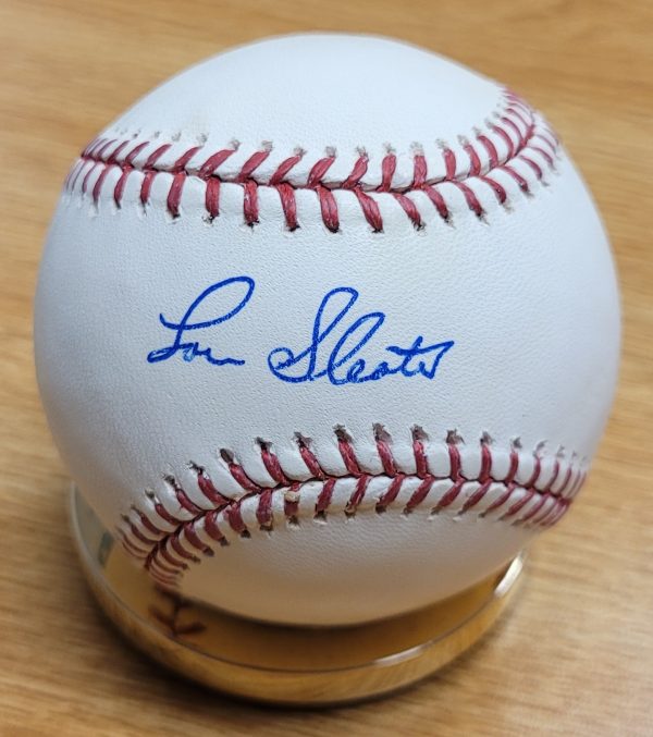 Autographed LOU SLEATER Official Major League Baseball
