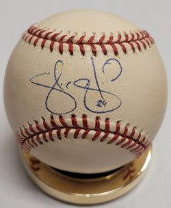 Autographed SHANNON STEWART Official Major League Baseball