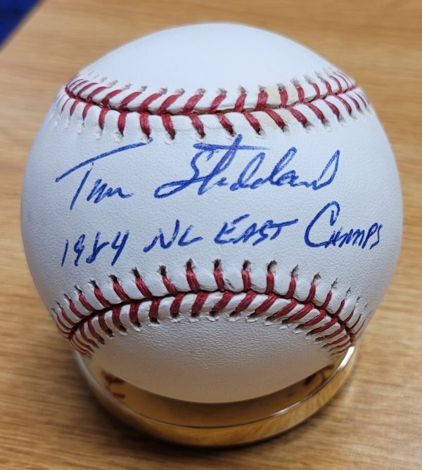Autographed TIM STODDARD "1984 NL East Champs" Official Major League Baseball