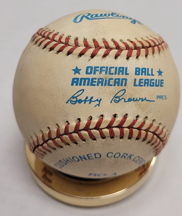 Autographed BO BELINSKY "No-Hitter 5/5/62" Official American League Baseball - Image 2