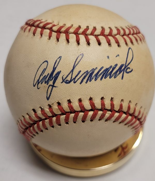 Autographed ANDY SEMINICK Official National League Baseball