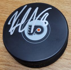 Autographed KEVIN CONNAUTON Philadelphia Flyers Hockey Puck