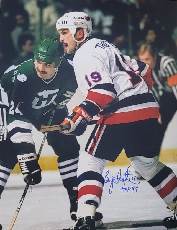 Autographed BRYAN TROTTIER 11X14 New York Islanders Photo