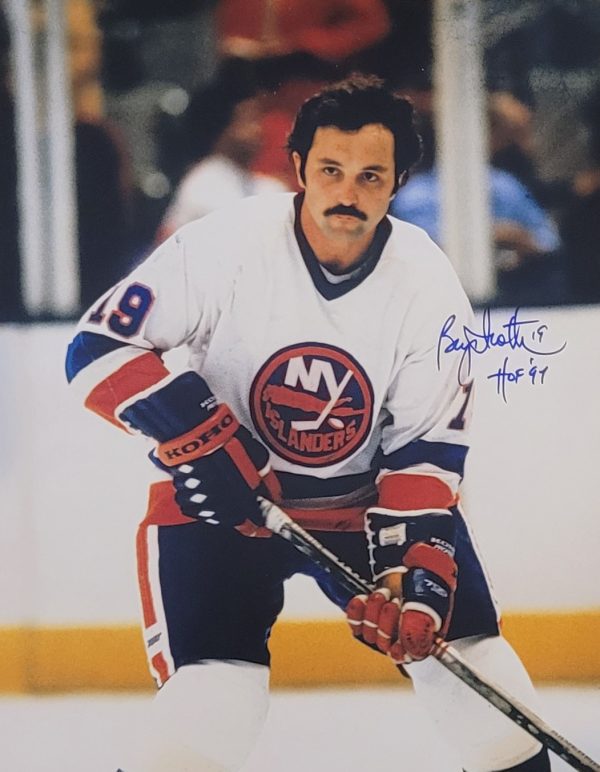 Autographed BRYAN TROTTIER 11X14 New York Islanders Photo