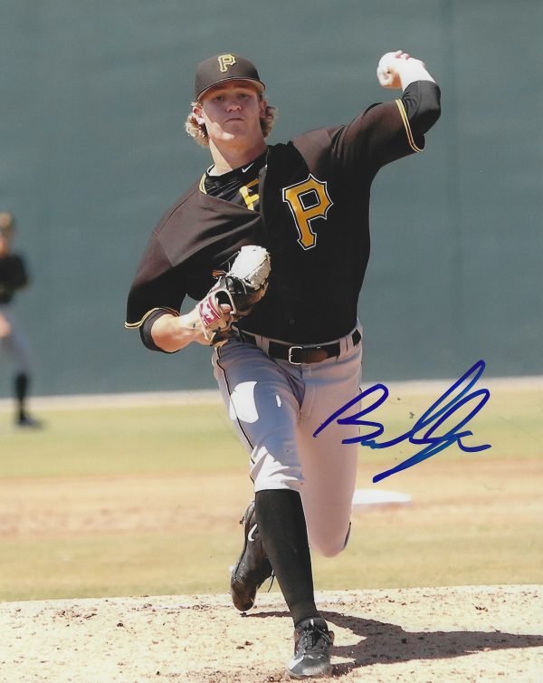 Autographed BRAEDEN OGLE 8X10 Pittsburgh Pirates Photo
