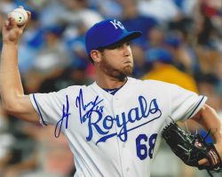 AUTOGRAPHED JAKE NEWBERRY 8x10 Kansas City Royals Photo
