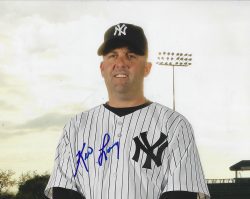 Autographed KEVIN LONG 8X10 New York Yankees Photo