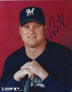 AUTOGRAPHED JEROMY BURNITZ 8x10 Milwaukee Brewers Photo