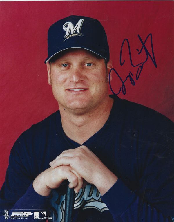 AUTOGRAPHED JEROMY BURNITZ 8x10 Milwaukee Brewers Photo