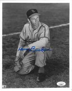 AUTOGRAPHED HARRY BRECHEEN 8x10 St. Louis Cardinals Photo JSA