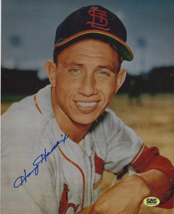 AUTOGRAPHED HARVEY HADDIX 8X10 St. Louis Cardinals photo CAS