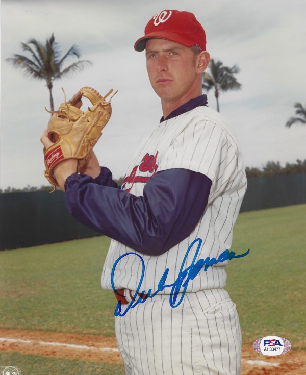 AUTOGRAPHED DICK BOSMAN 8x10 Washington Senators Photo PSA