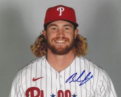 Autographed BRAEDEN OGLE 8X10 Philadelphia Phillies Photo