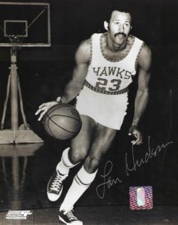 AUTOGRAPHED LOU HUDSON 8x10 Atlanta Hawks photo