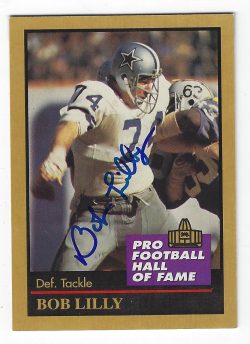 Autographed Bob Lilly Dallas Cowboys 1991 ENOR Card #88