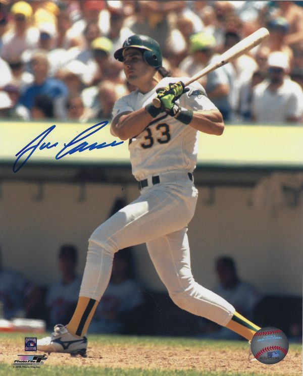 AUTOGRAPHED JOSE CANSECO 8x10 Oakland A's Photo