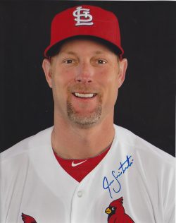 AUTOGRAPHED JASON SIMONTACCHI 8x10 St. Louis Cardinals Photo