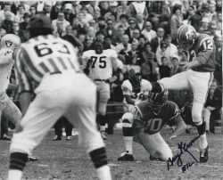 Autographed GARY KRONER 8X10 Denver Broncos Photo