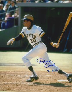 Autographed DAVE CASH "71 WSC" 8X10 Pittsburgh Pirates Photo