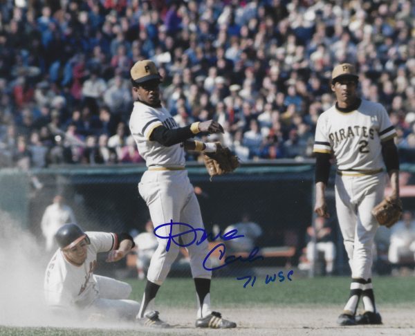 Autographed DAVE CASH "71 WSC" 8X10 Pittsburgh Pirates Photo