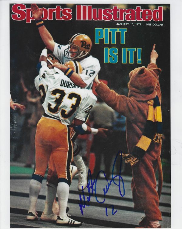 Autographed  MATT CAVANAUGH 8X10 Pitt Panthers Photo
