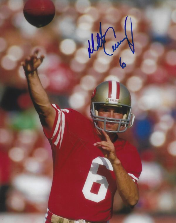 Autographed  MATT CAVANAUGH 8X10 San Francisco 49ers Photo