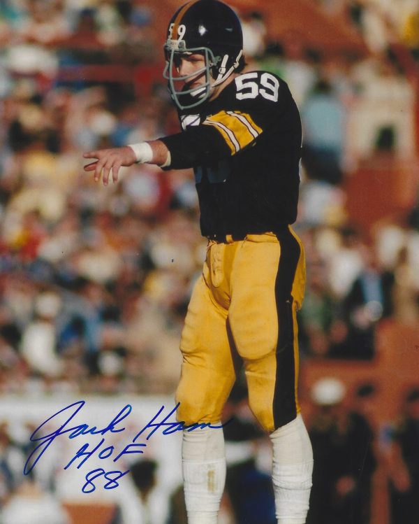 Autographed  JACK HAM HOF 88 8X10 Pittsburgh Steelers Photo