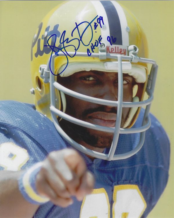 Autographed HUGH GREEN "CHOF 96" 8X10 Pitt Panthers Photo