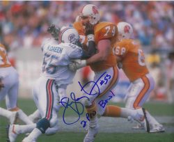 Autographed HUGH GREEN "2x Pro Bowl" 8X10 Miami Dolphins photo