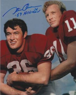 Autographed STEVE OWENS 8x10 Oklahoma University Photo