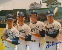 AUTOGRAPHED LOU PINIELLA 8X10 Kansas City Royals Photo