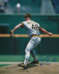 AUTOGRAPHED RICK REUSCHEL "2X GG" 8X10 Pittsburgh Pirates Photo