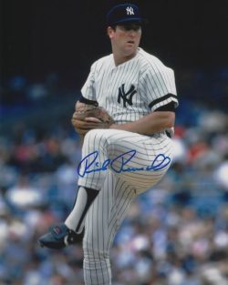 AUTOGRAPHED RICK REUSCHEL 8X10 New York Yankees Photo