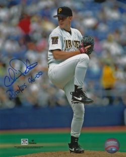 Autographed CHRIS PETERS 8X10 Pittsburgh Pirates Photo
