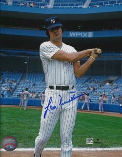 AUTOGRAPHED LOU PINIELLA 8X10 NEW YORK YANKEES photo