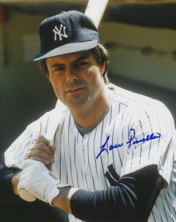 AUTOGRAPHED LOU PINIELLA 8X10 NEW YORK YANKEES photo