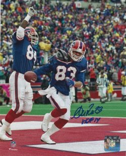 Autographed ANDRE REED "HOF 14" 8X10 Buffalo Bills Photo
