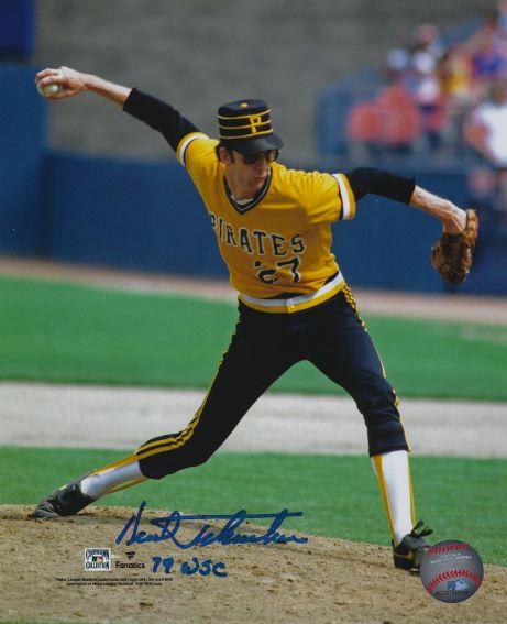 Autographed KENT TEKULVE 79 WSC 8x10 Pittsburgh Pirates Photo