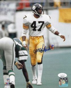 Autographed MEL BLOUNT 8X10 Pittsburgh Steelers Photo JSA