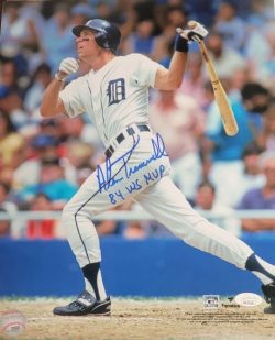 Autographed ALAN TRAMMELL "84 WS MVP" 11X14 Detroit Tigers Photo JSA