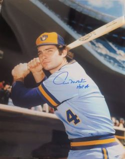 Autographed  PAUL MOLITOR "HOF 04" 11X14 Milwaukee Brewers Photo