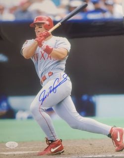 Autographed IVAN RODRIGUEZ Texas Rangers 11x14 photo JSA